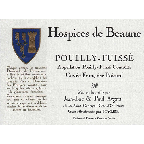2017 Pouilly Fuissé Cuvée Françoise Poisard 500
