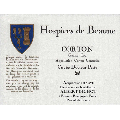 2019 Corton Grand Cru Cuvée Docteur Peste 500